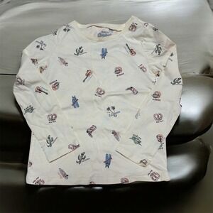 OshKosh Originals 6/6X Girls Long Sleeve Top States Print Travel‎ Tee